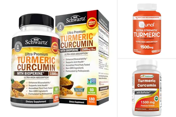 Detailed view of Best 1500mg Turmeric Curcumin Capsules