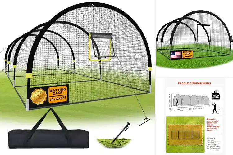 Detailed view of Best Backyard Baseball Cages