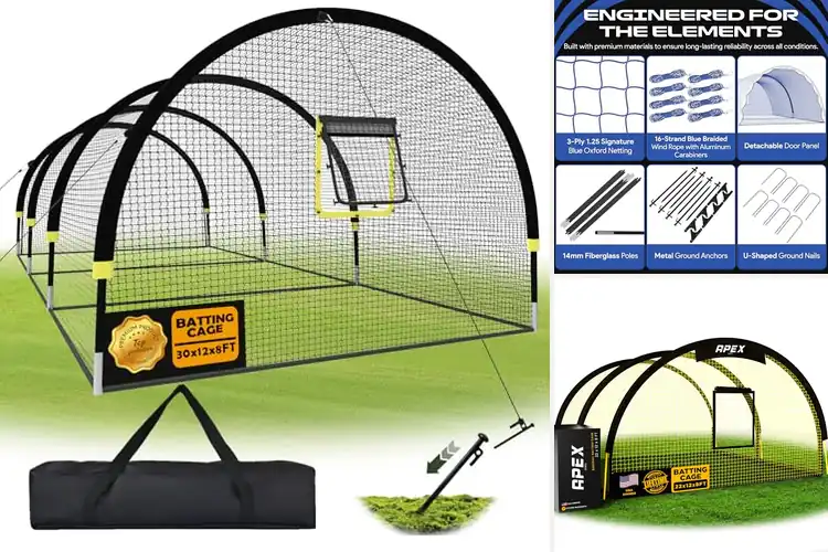 Detailed view of Best Backyard Softball Batting Cages
