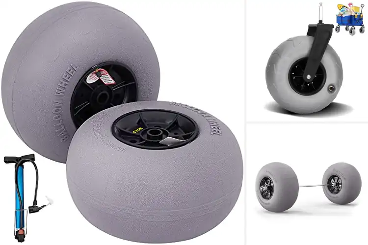 Detailed view of Best Beach Balloon Wheels: Glide Effortlessly Across Sand