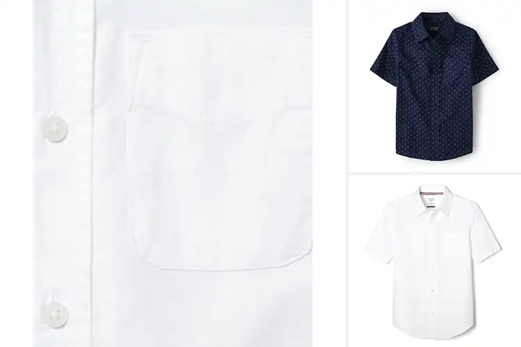 Detailed view of Best Boys Short Sleeve Button Down Shirts