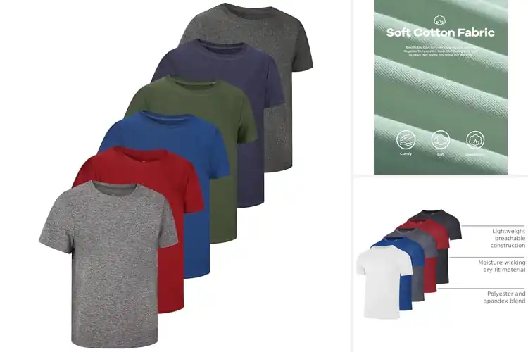 Detailed view of Best Boys Short Sleeve Shirts for Comfort & Active Play