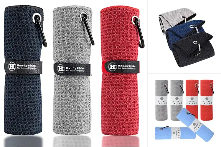 Detailed view of Best Carabiner Golf Towels