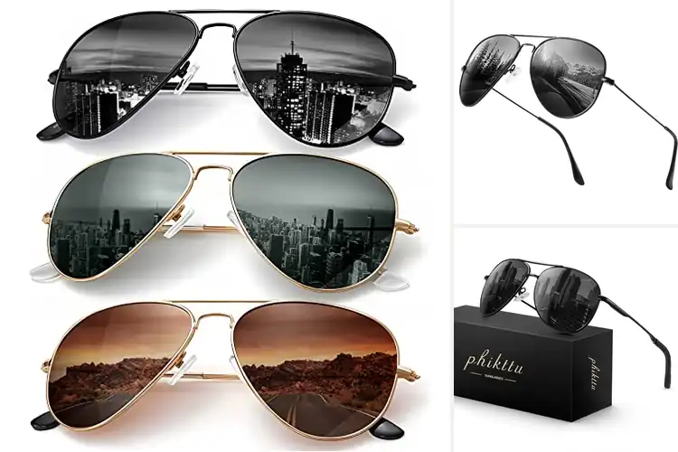 Detailed view of Best Classic Aviator Sunglasses