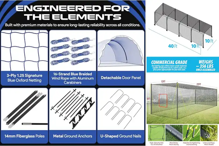 Detailed view of Best Easy Setup Batting Cages