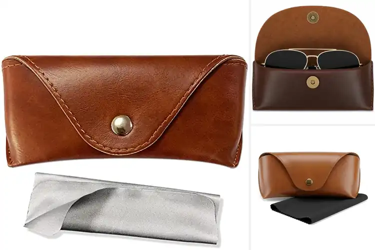 Detailed view of Best Gift Sunglasses With Leather Case