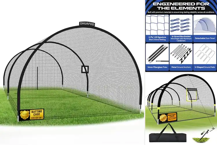 Detailed view of Best Outdoor Batting Cages