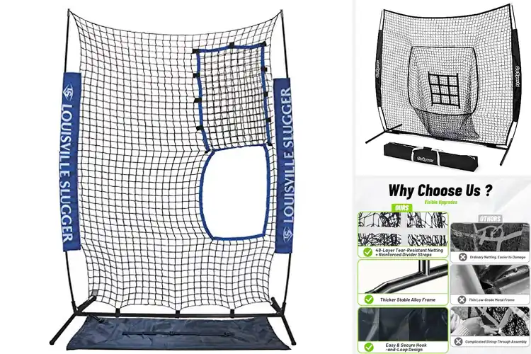 Detailed view of Best Pitching Machine Practice Nets