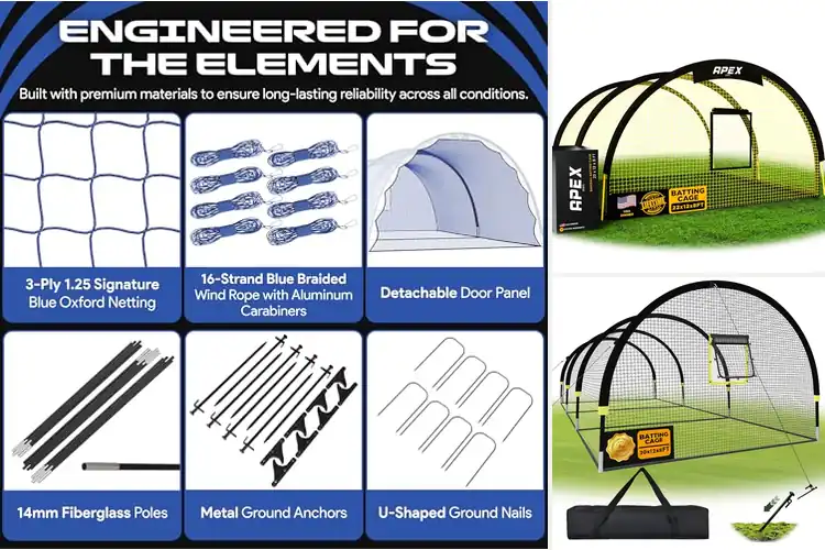 Detailed view of Best Portable Baseball Batting Cages