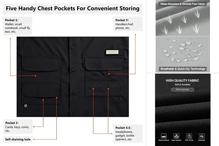 Detailed view of Best Rod Holder Shirts – Cool, Sun‑Safe & Secure Catch