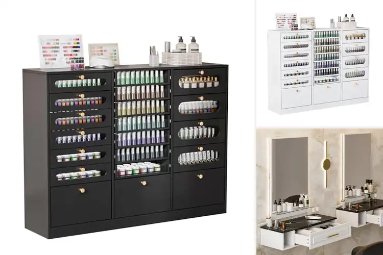 Detailed view of Best Salon Storage Units