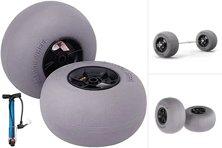 Detailed view of Best TPU Beach Wheels: Glide Effortlessly on Soft Sand