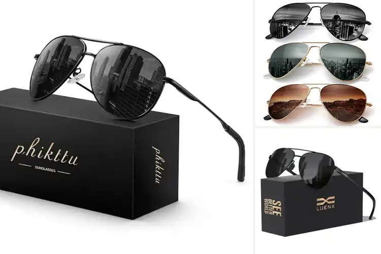 Detailed view of Best UV400 Aviator Sunglasses for Style & Eye Protection